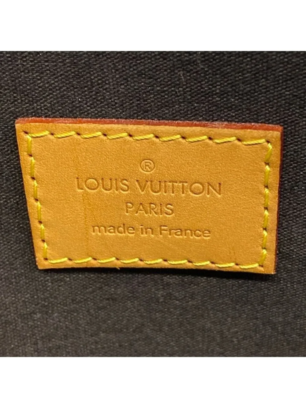 Louis Vuitton Handbag Monogram Vernis Alma PM Terre Domble Leather